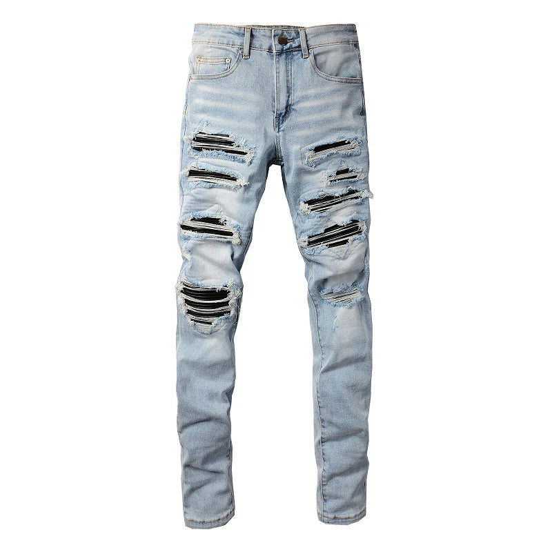 Black Patch Jeans