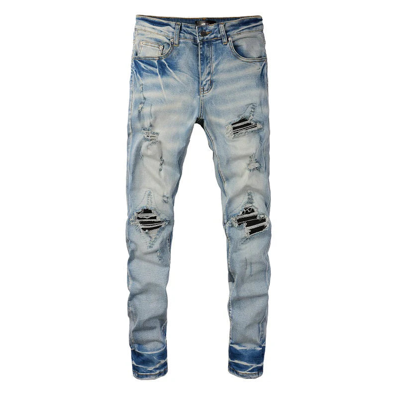 Blue Flower Jeans