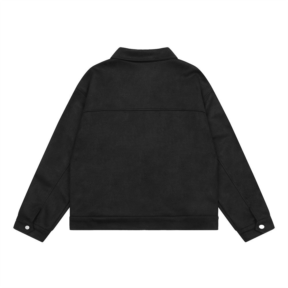 Suede Work Jacket - Grey