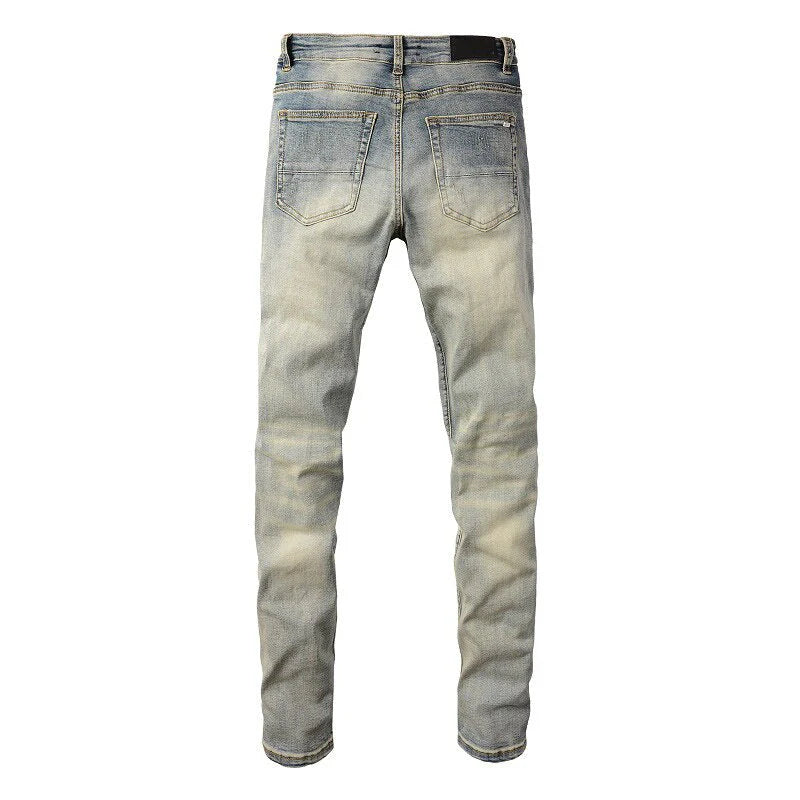 Color Patch Jeans