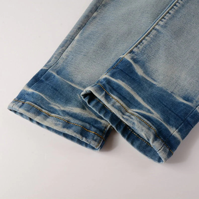 Blue Flower Jeans