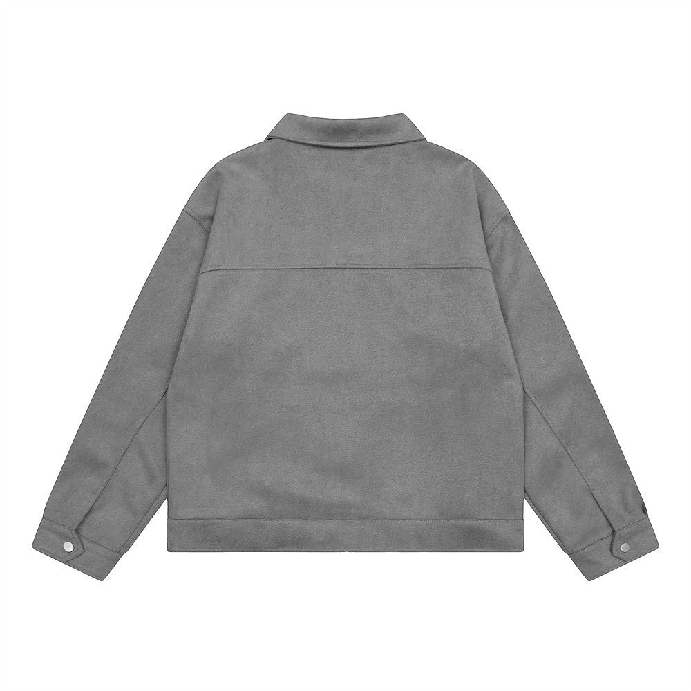 Suede Work Jacket - Grey