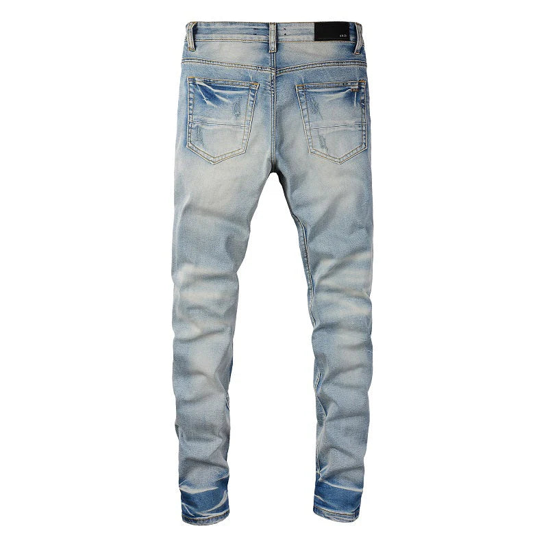 Blue Flower Jeans