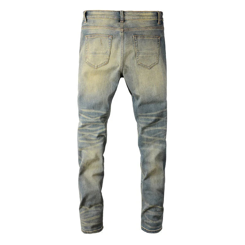 Red Patch Flower Jeans