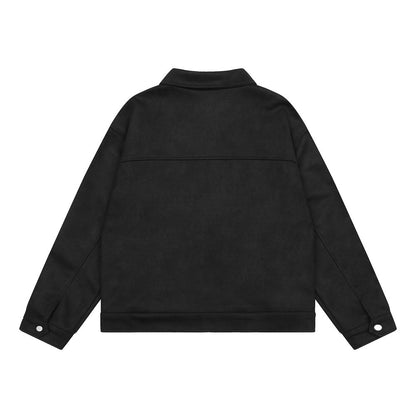 Suede Work Jacket - Grey