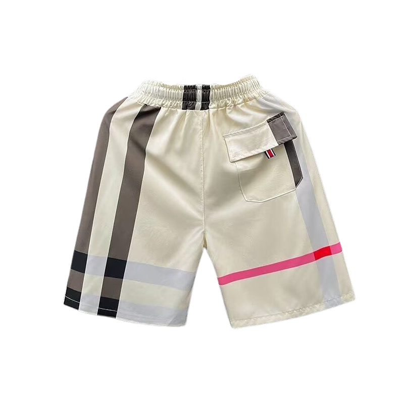 CHEQUERED - SHORTS CREAM